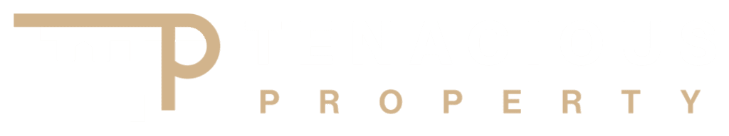 Tenacious Property Vertical Logo white