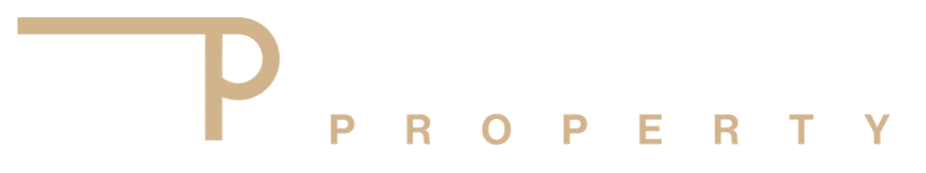 Tenacious Property Vertical Logo white